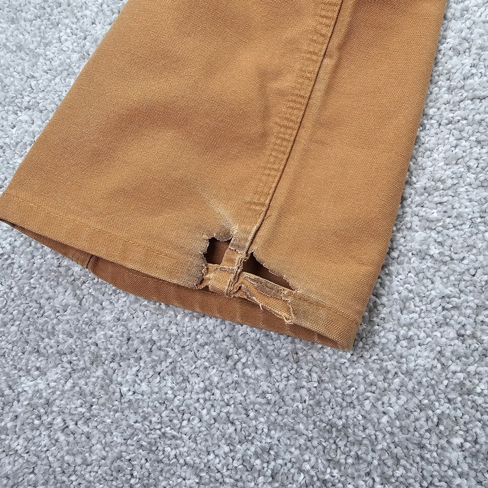 Carhartt Mens 32x31 Brown Dungaree Fit Canvas Work Pants‎ Loose Fit - Picture 6 of 8
